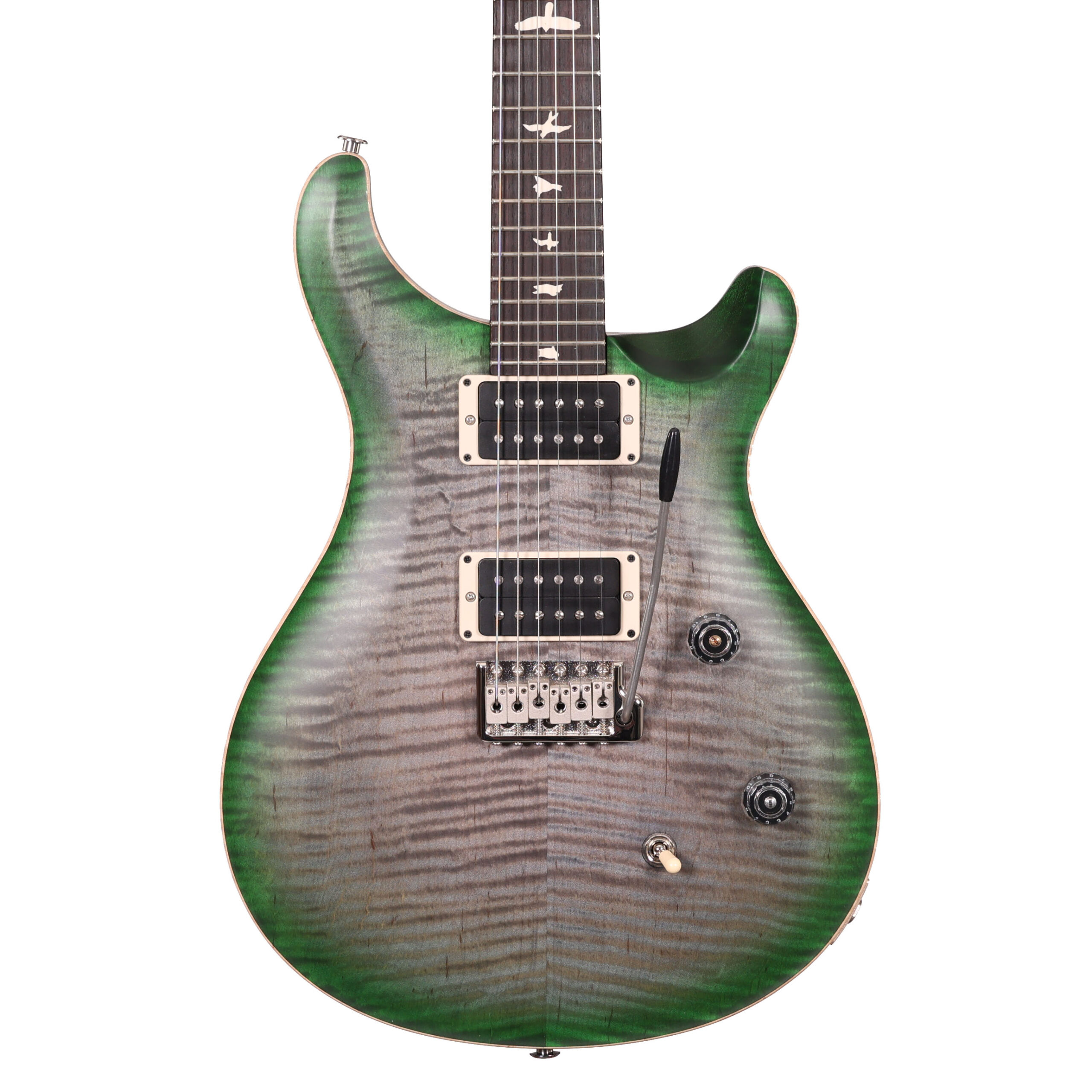 PRS CE24 Electric Guitar In Limited Edition Satin Faded Grey Jadeburst