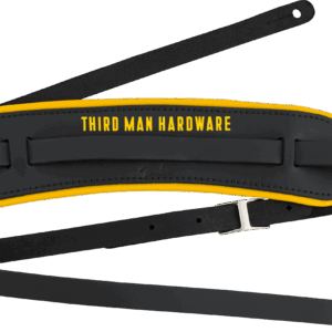 Fender x Third Man Hardware Leather Strap in Black-Yellow