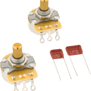 Fender Telecaster Solid Shaft Potentiometer and Capacitor Kit