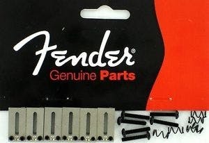 Fender Stratocaster Cast Bridge Sadles with Hardware