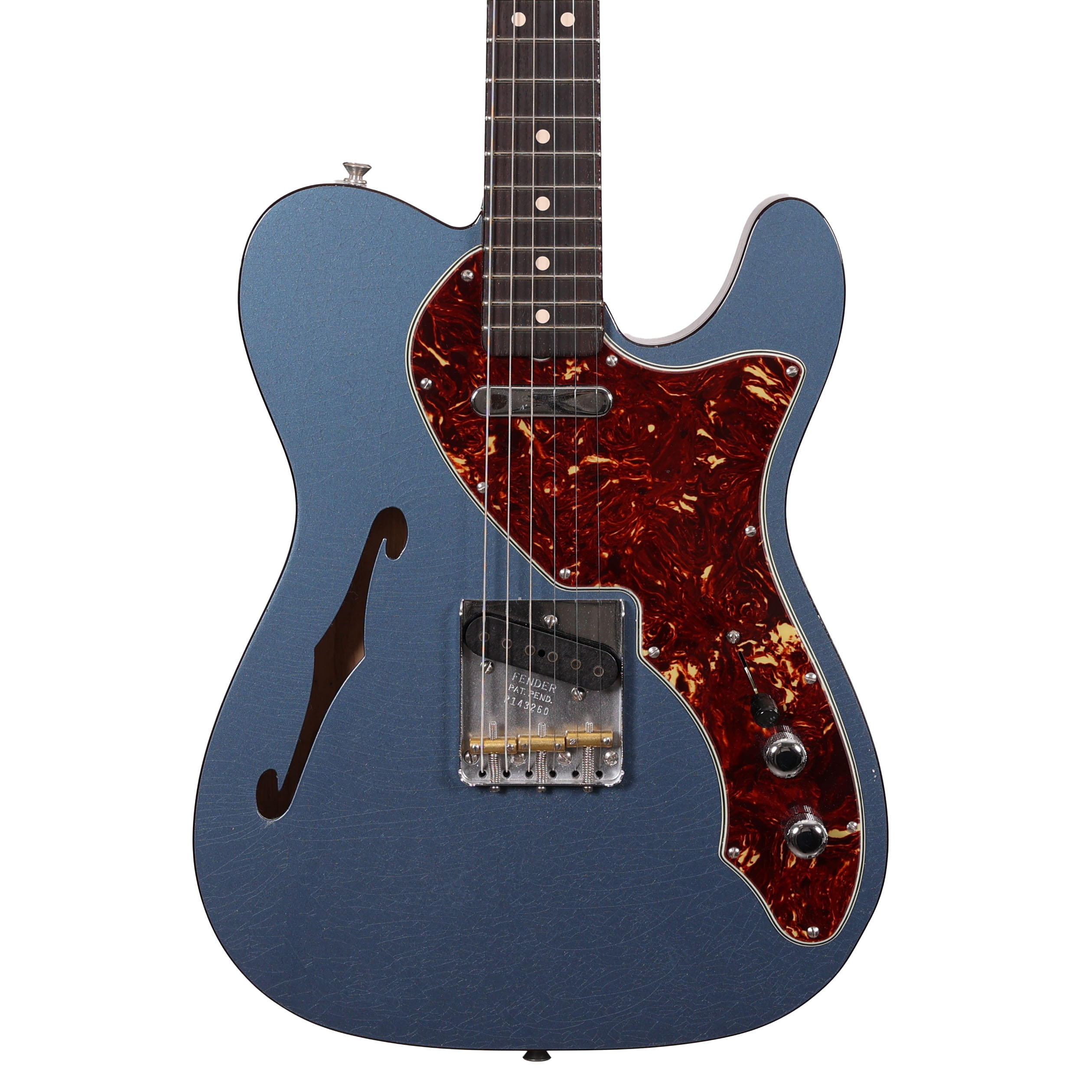 Fender Custom Shop 50's Thinline Telecaster in Super Faded Aged Midnight Blue
