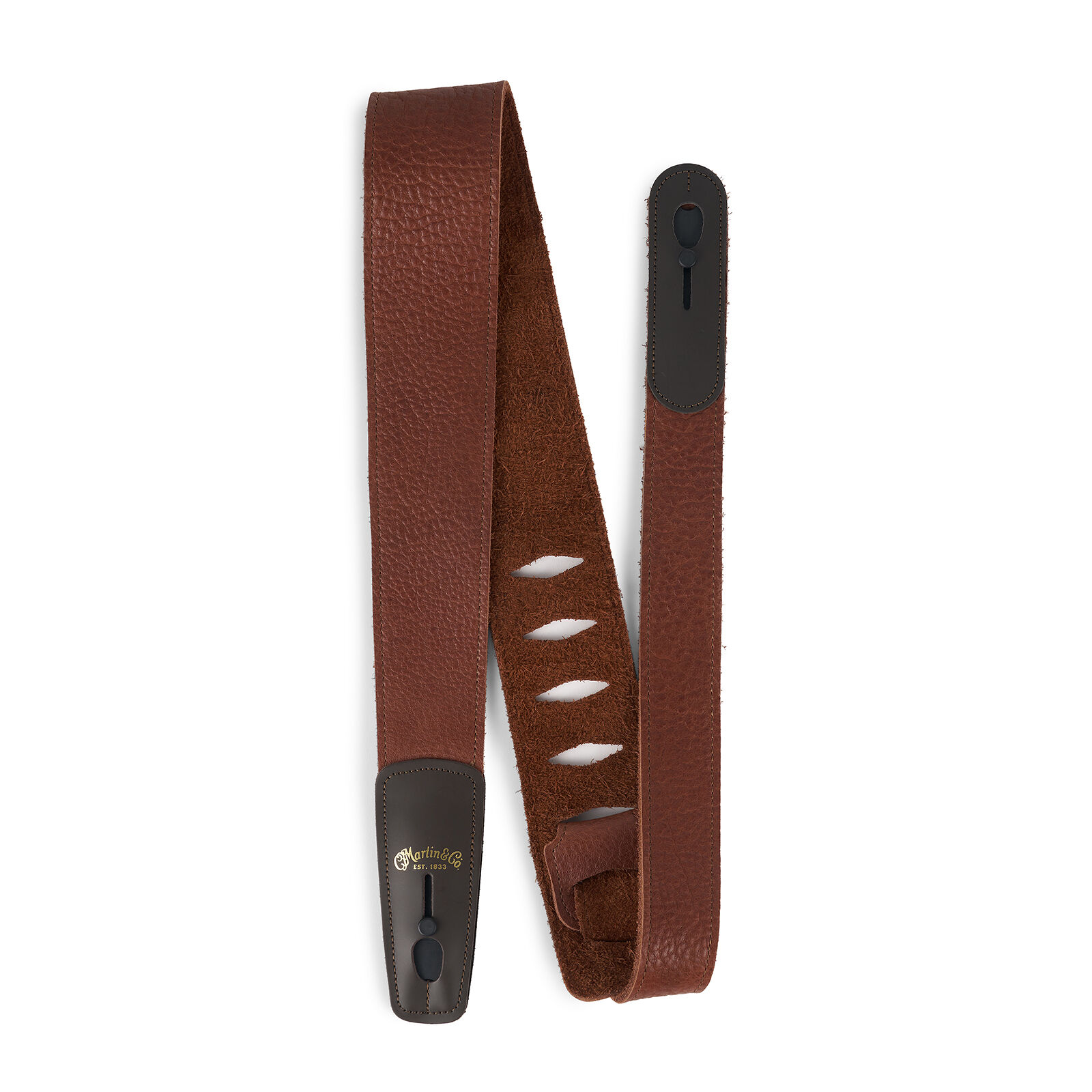 Martin Buffalo Leather Lock-It Guitar Strap in Tan