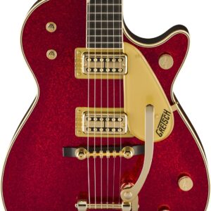 Gretsch G6129TG-59VS Limited Edition Sparkle Jet With Bigsby In Red Sparkle