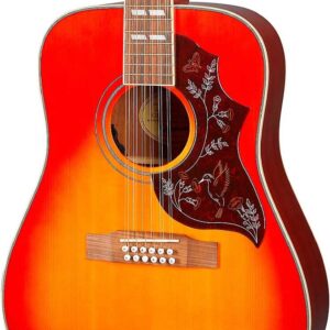 Epiphone Studio Hummingbird Pro-12 12-String Solid Top In Faded Cherry