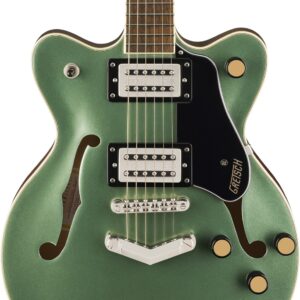 Gretsch G2655 Streamliner Center Block Jr. Hollow-Body Electric Guitar with V-Stoptail in Steel Olive