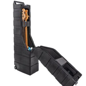 ENKI AMG-2 Electric Bass Case - Hard Case for 2 Bass Guitars - Aircraft Hold Approved