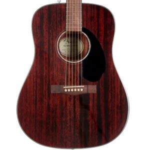 Fender CD-60S All-Mahogany Dreadnought Acoustic Guitar in Natural