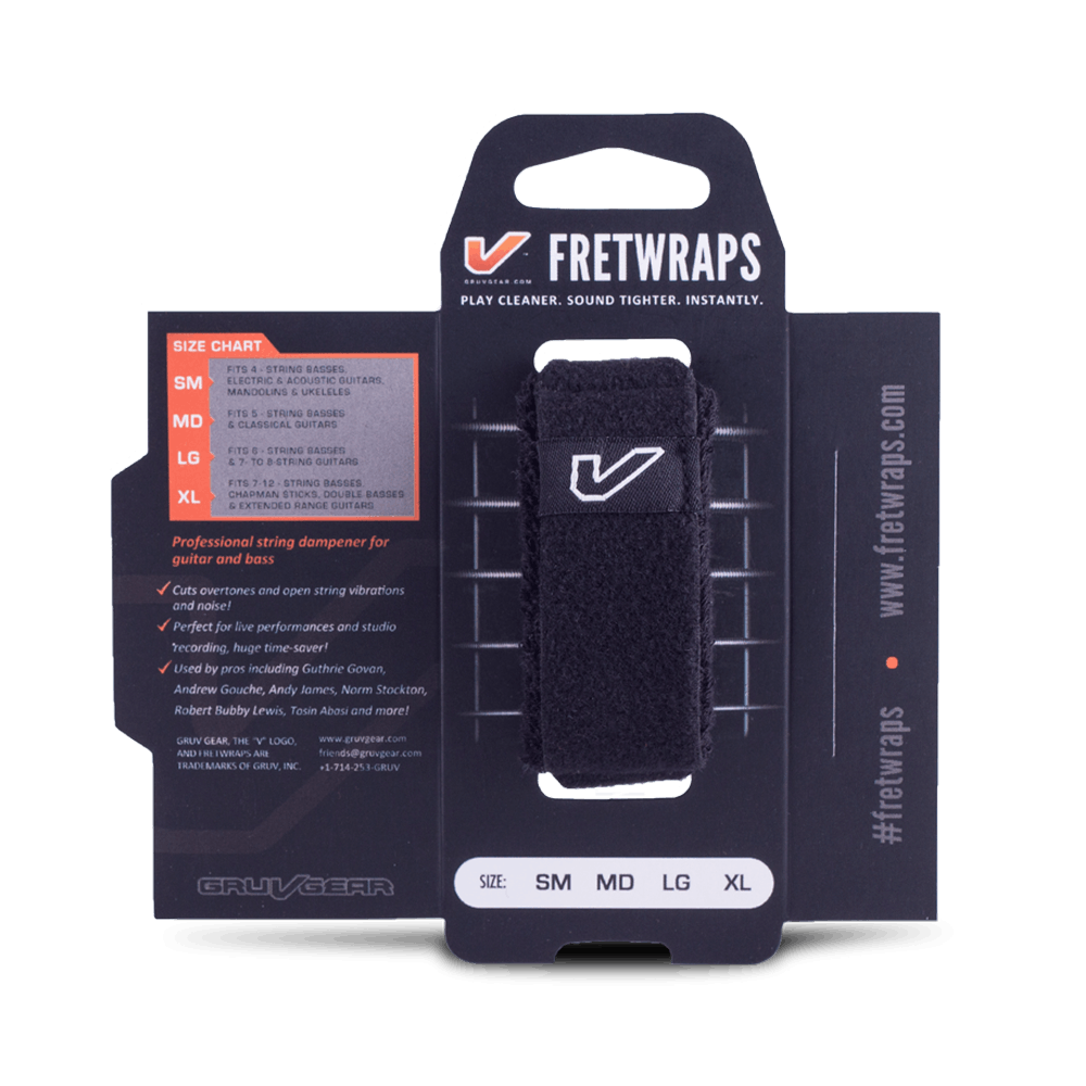 Gruv Gear Fretwrap String Muters 1pk Black Small