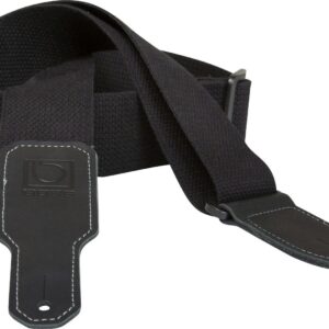 Boss 2 inch black cotton guitar strap