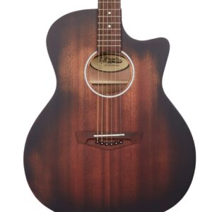 D'Angelico Premier Gramercy LS Grand Auditorium in Aged Mahogany