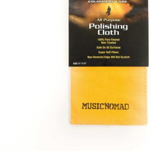 MusicNomad All Purpose Edgeless 100% Pure Flannel Non Treated Polishing Cloth