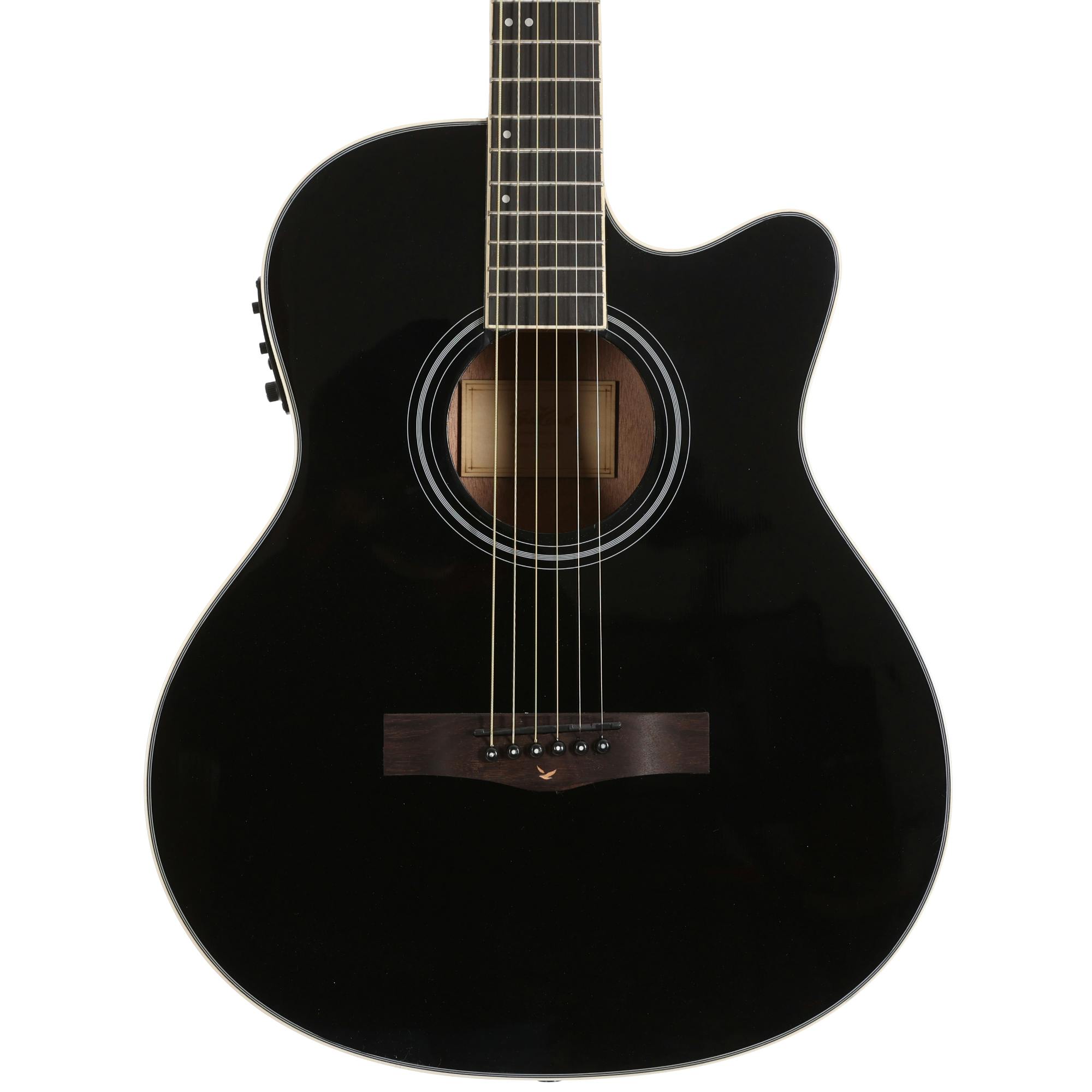 B Stock : EastCoast G1CE Grand Auditorium Gloss Black Electro Acoustic 080