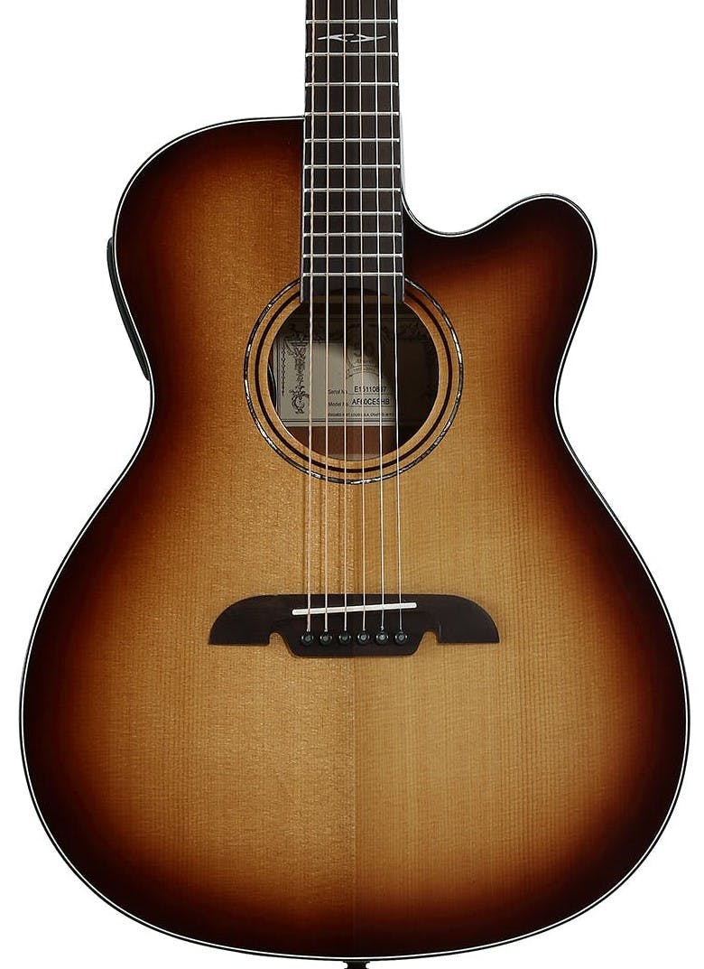 Alvarez Artist AF60CE Folk OM Electro Acoustic in Shadowburst