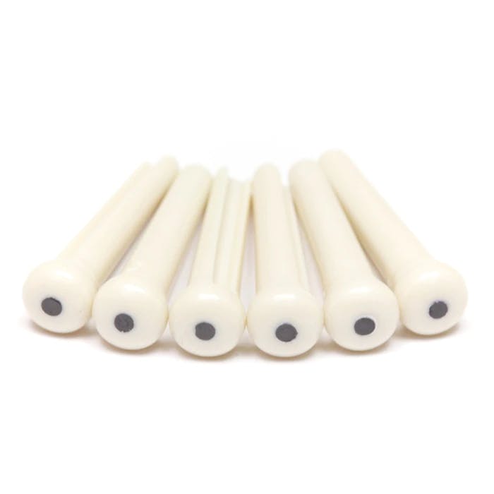 Graphtech Tusq Traditional Bridge Pins in White