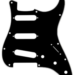 Fender 11-Hole Modern-Style Stratocaster SSS Pickguard in Black