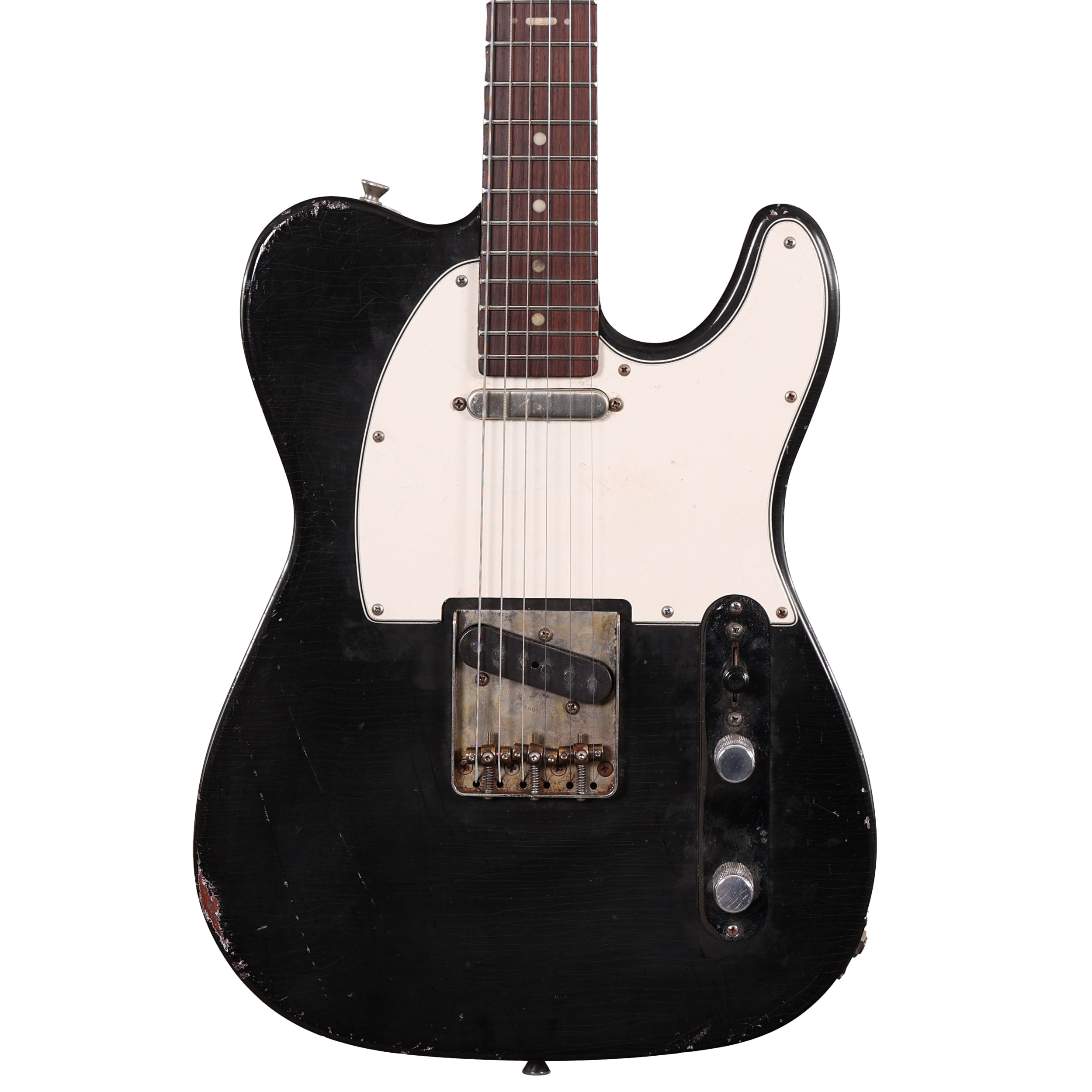 Hansen Guitars T-Style Electric Guitar in Black, Ultra Light Relic