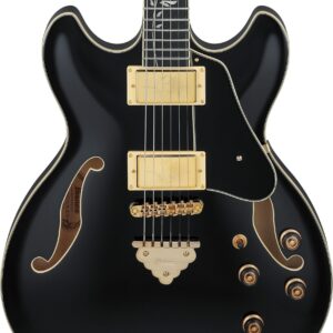 Ibanez AS93SP-BK AS Series Semi-Hollow Electric Guitar in Black