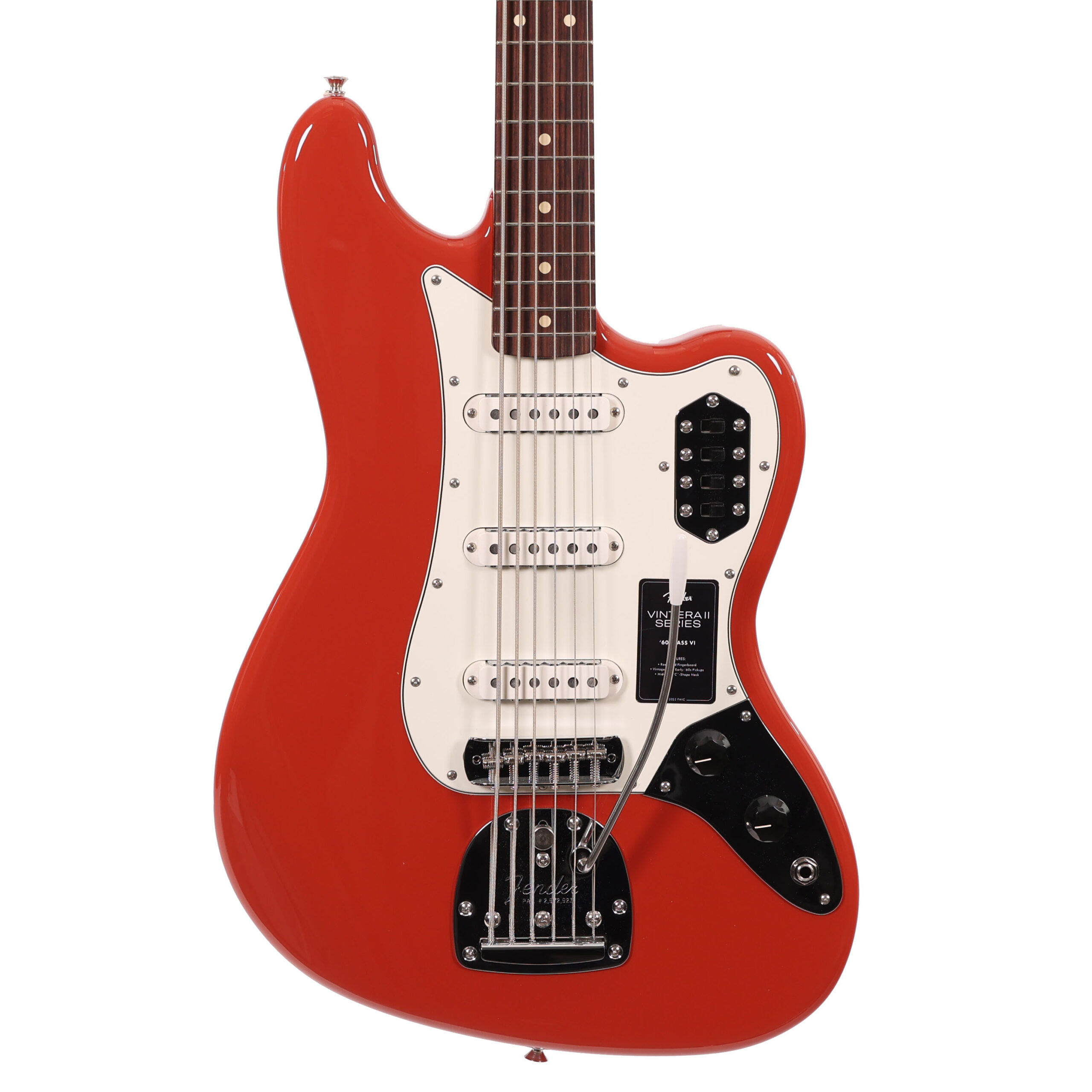 B Stock : Fender Vintera II 60S Bass VI RW Fiesta Red 001