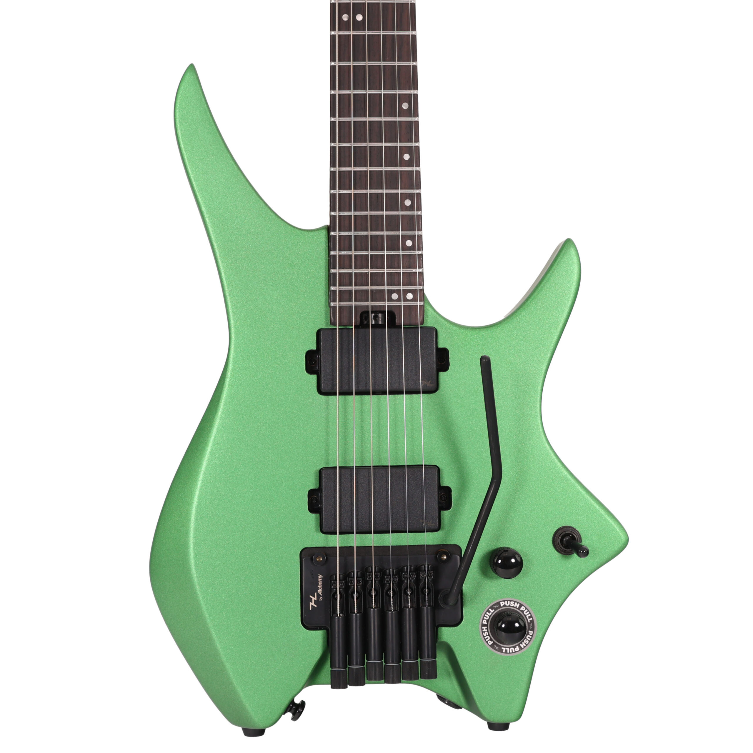 B Stock : Hils HN5 Next Series Headless Guitar - Satin Metallic Emerald Green 003