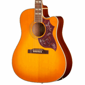 Epiphone Inspired by Gibson Hummingbird Studio EC Electro Acoustic Guitar in Heritage Cherry Sunburst