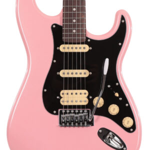 EastCoast ST2 HSS Electric Guitar in Bubblegum Metallic
