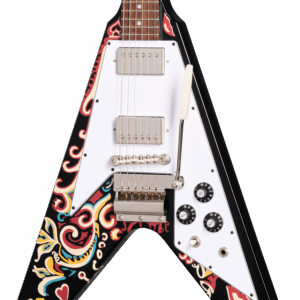 Epiphone Signature Jimi Hendrix "Love Drops" Flying V in Ebony