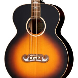 Epiphone Studio El Capitan J-200 Bass Guitar With Fishman Sonitone Pickup In Vintage Sunburst