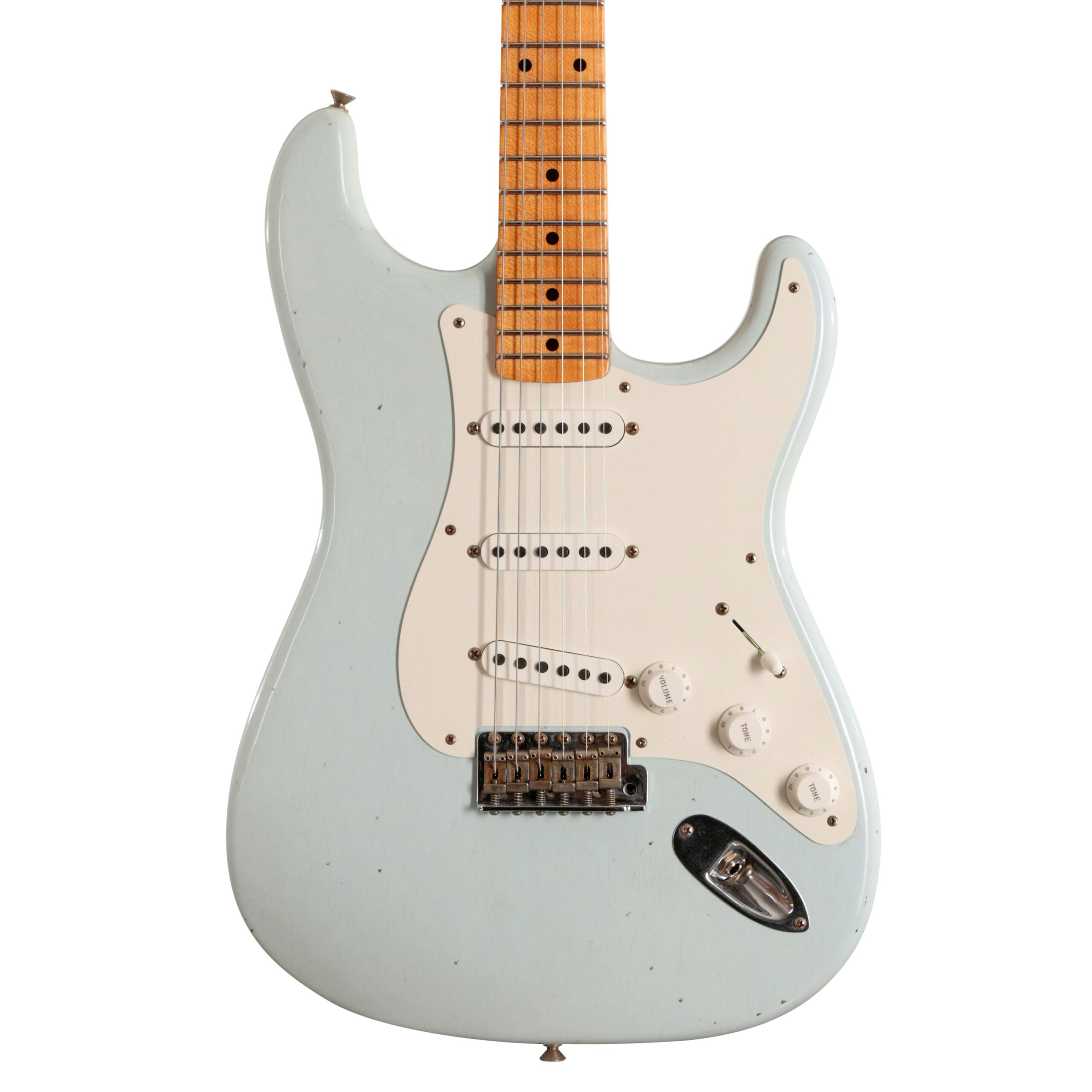 Fender Custom Shop '55 Stratocaster Journeyman Relic Electric Guitar in Sonic Blue