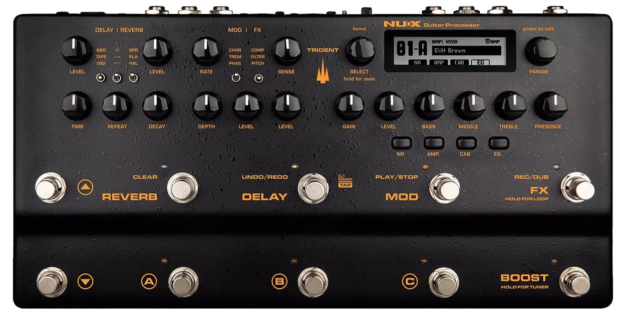 B Stock : Nux Trident Amp Sim Multi-FX Pedal 004