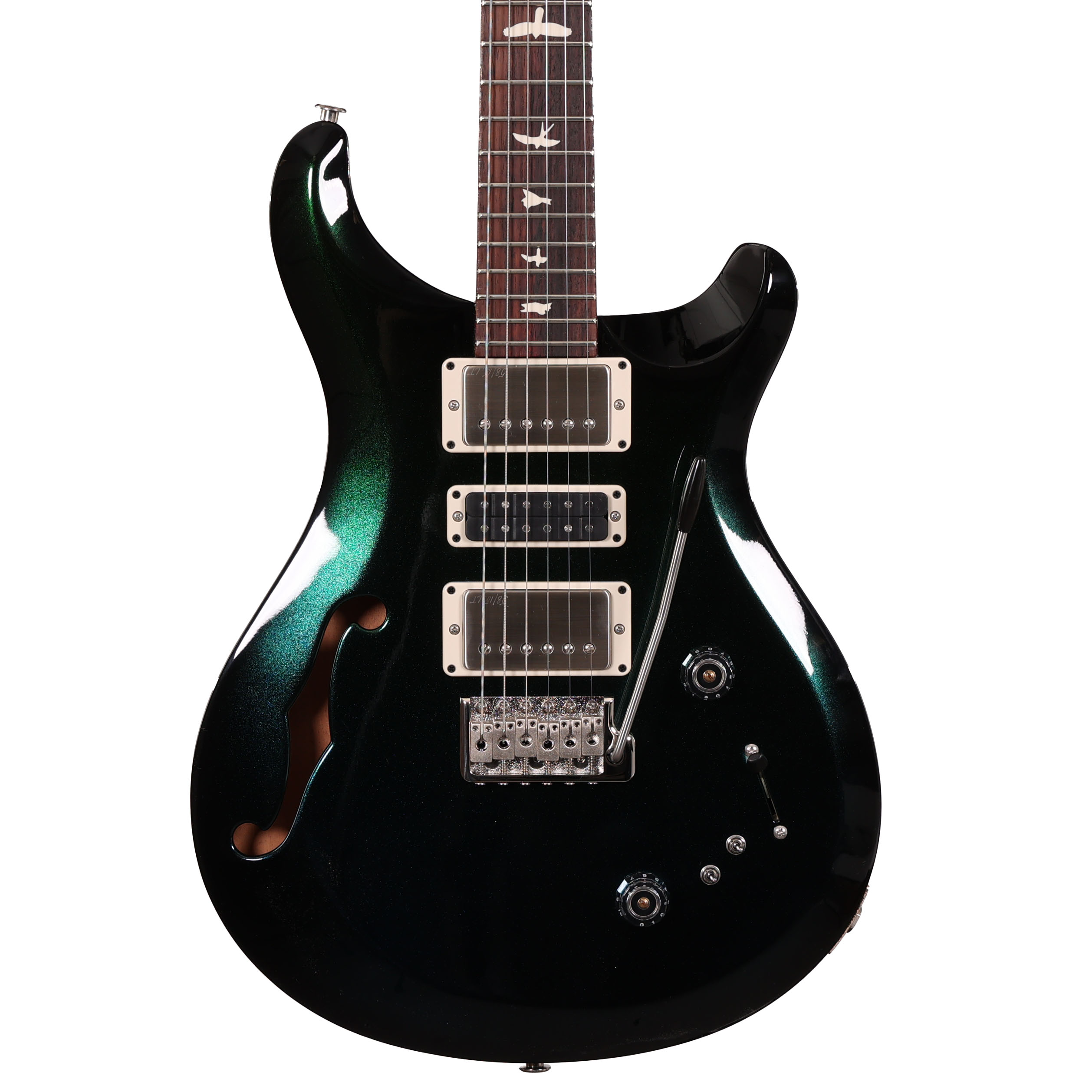 PRS S2 Special Semi-Hollow Sprayers Choice Electric Guitar in Green Sparkle Metallic