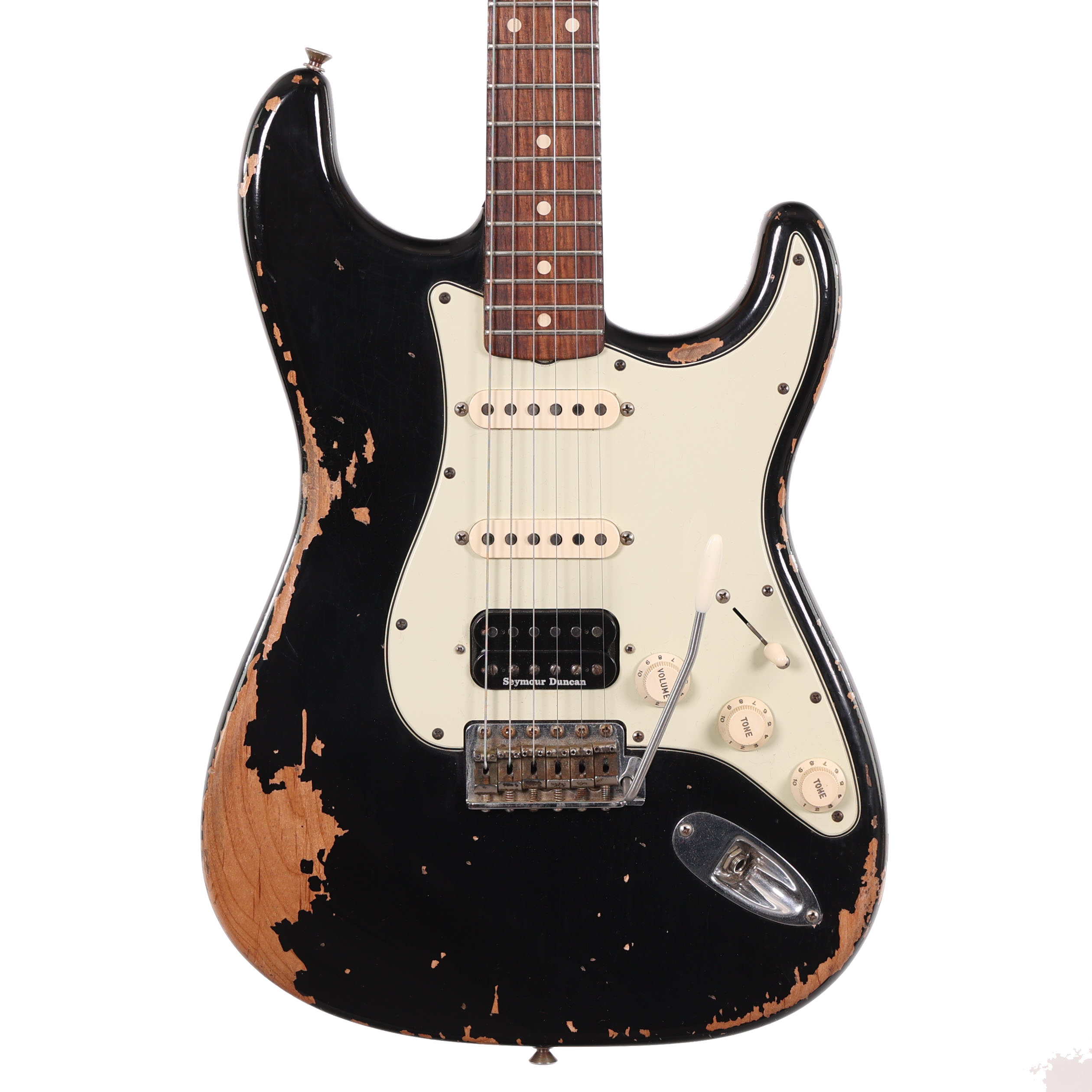 Second Hand Fender Custom Shop '59 Stratocaster HSS Heavy Relic in Black 113