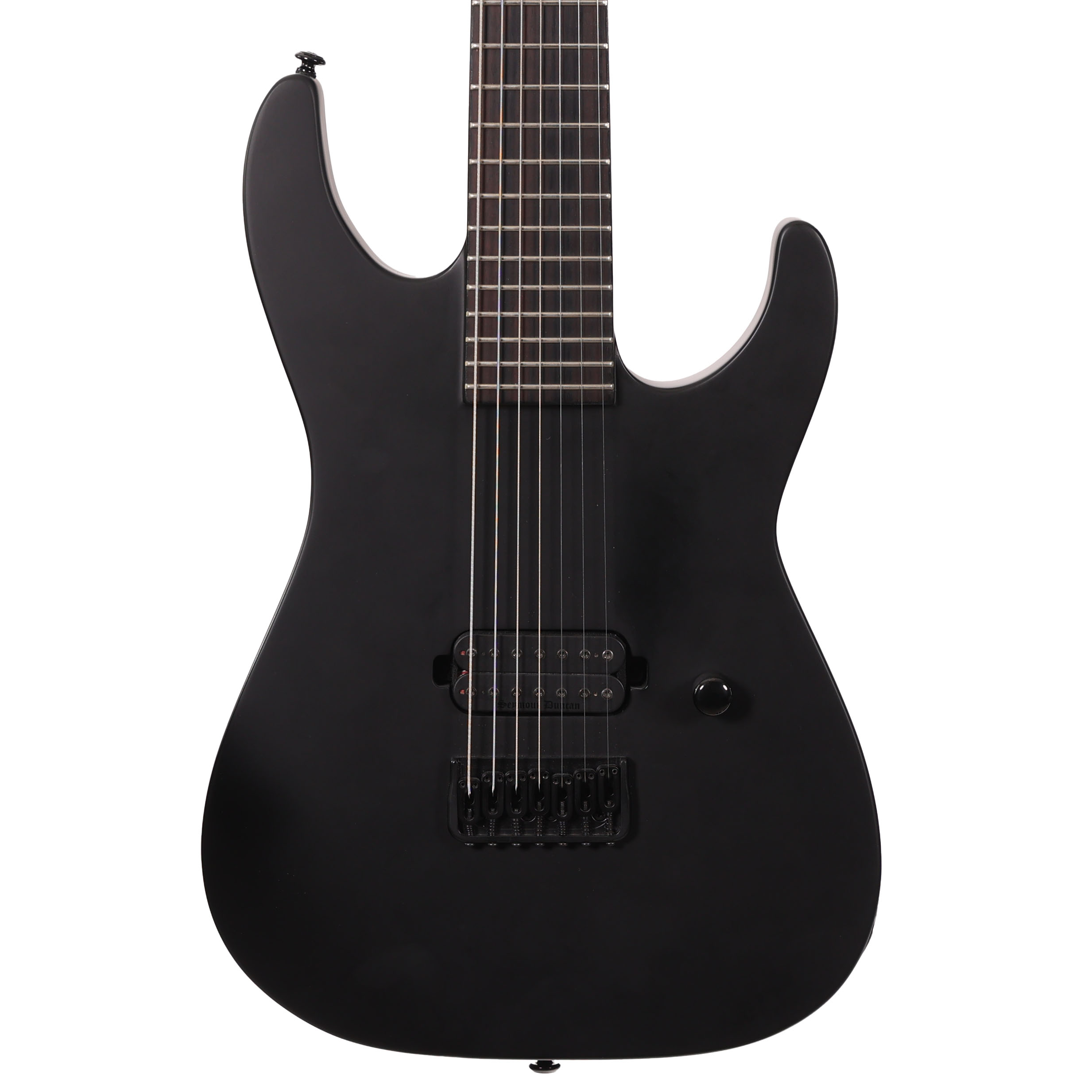 Second Hand ESP LTD M-7HT Baritone Black Metal 7-String Electric Guitar in Black Satin 182