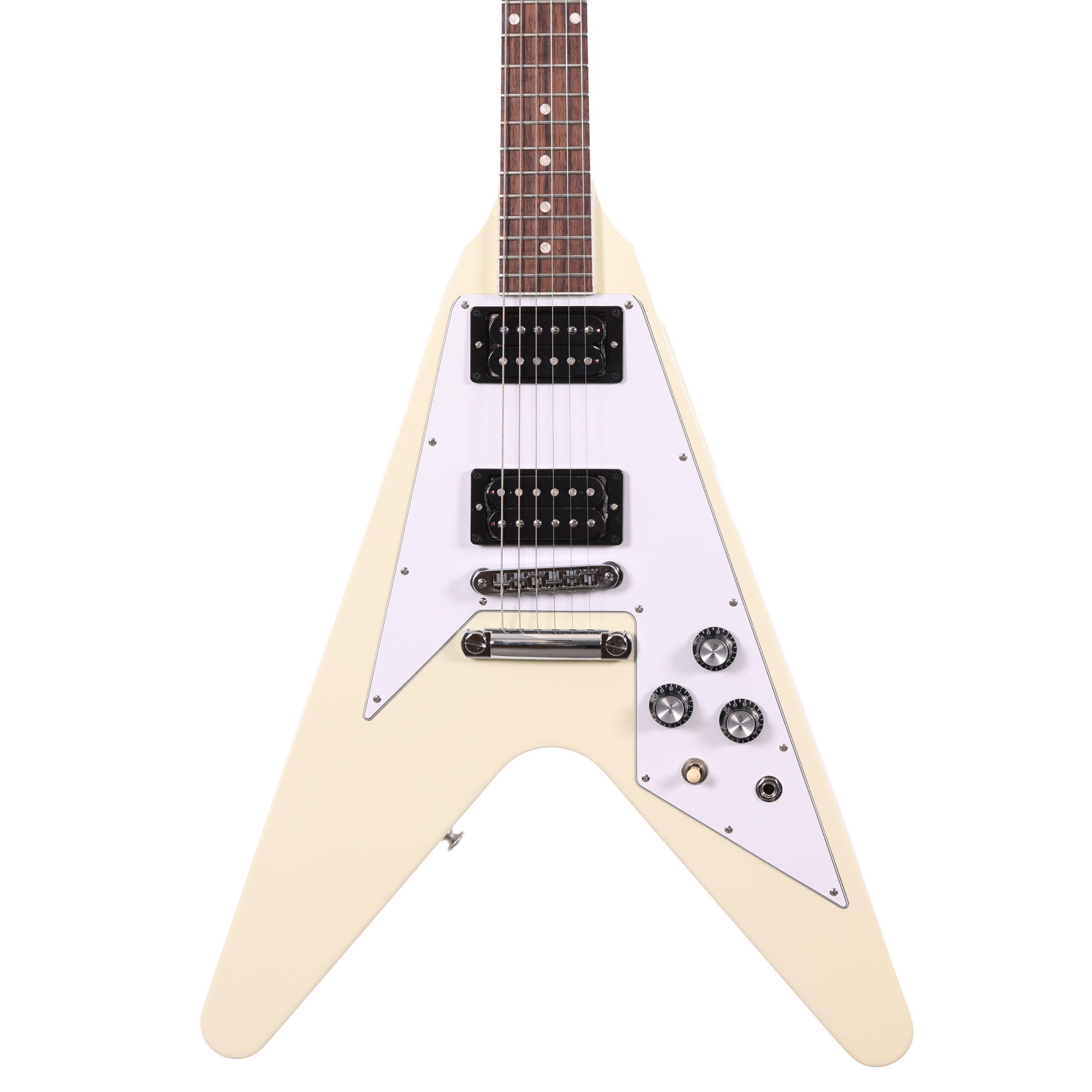 Second Hand Gibson 70s Flying V Electric Guitar in White 644