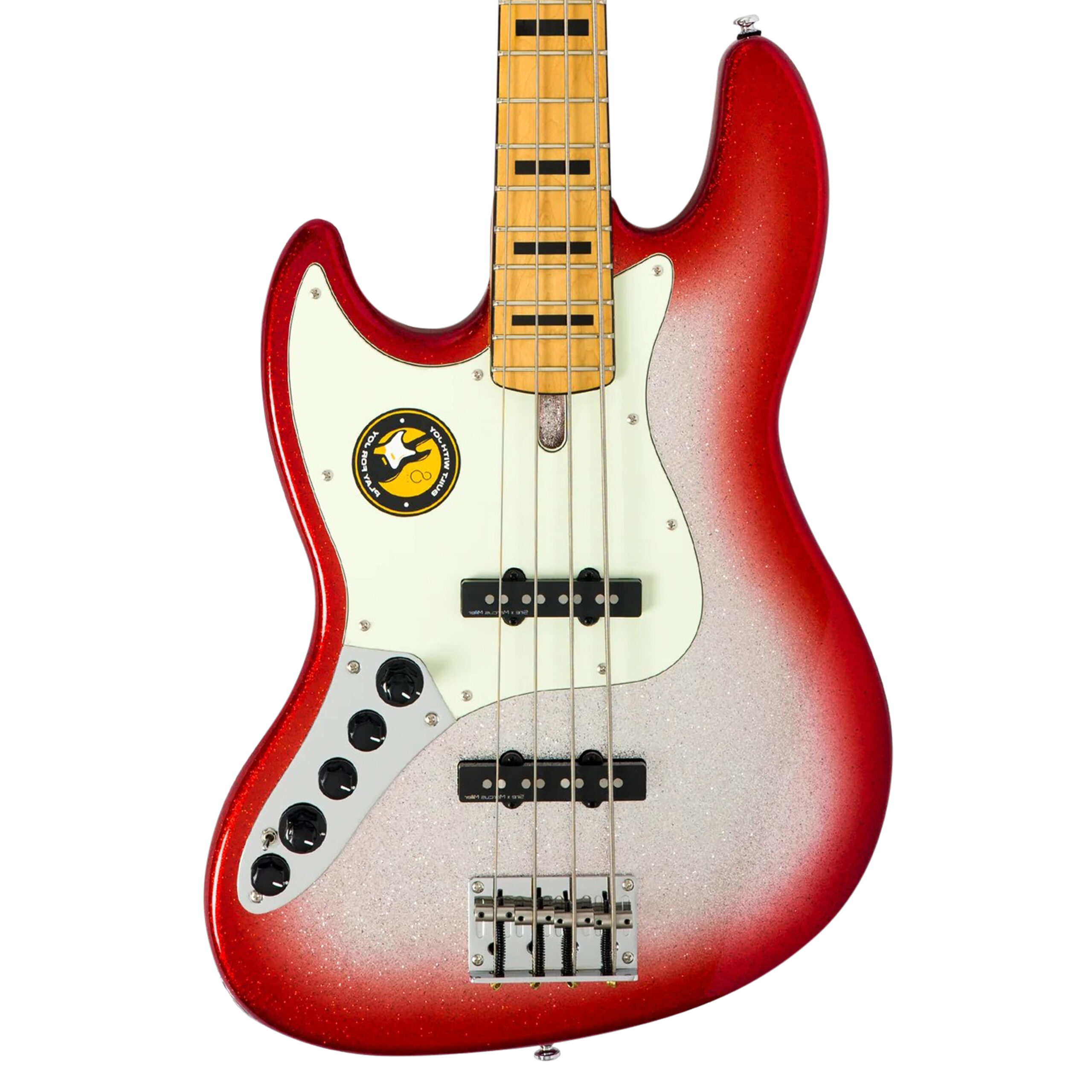 Sire Marcus Miller Left Handed V7 Alder 4-String Bass Guitar 2nd Gen in Redburst Sparkle