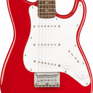 Squier Mini Strat Electric Guitar in Dakota Red.