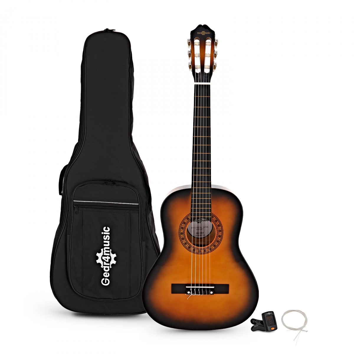 3/4 Classical Guitar Pack Sunburst
