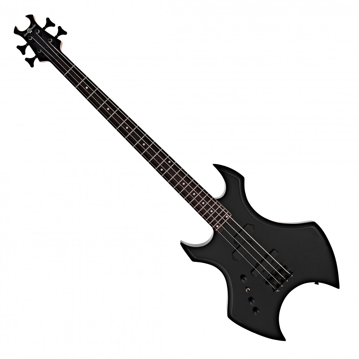 Harlem X Left Handed Bass Guitar Black