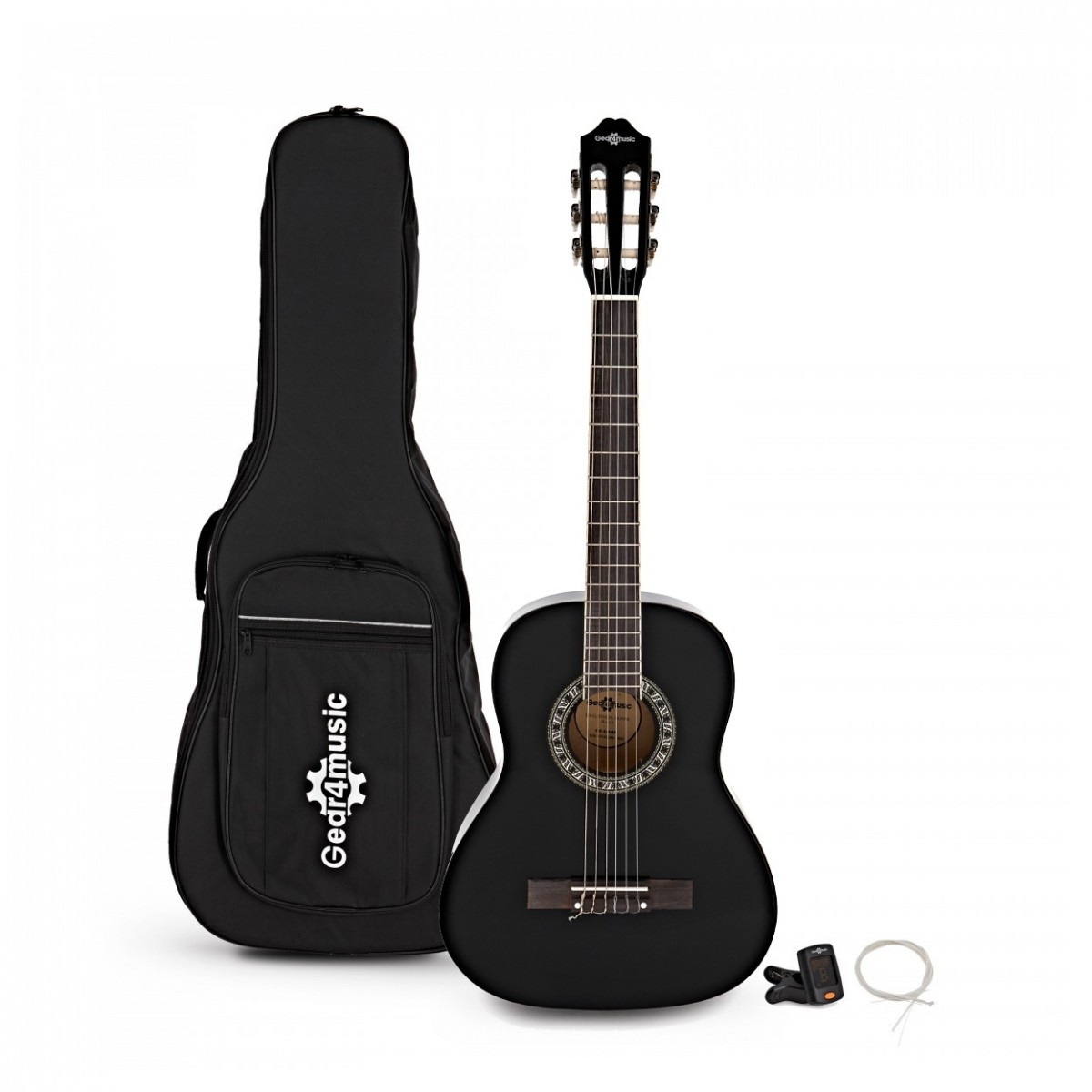 3/4 Classical Guitar Pack Black
