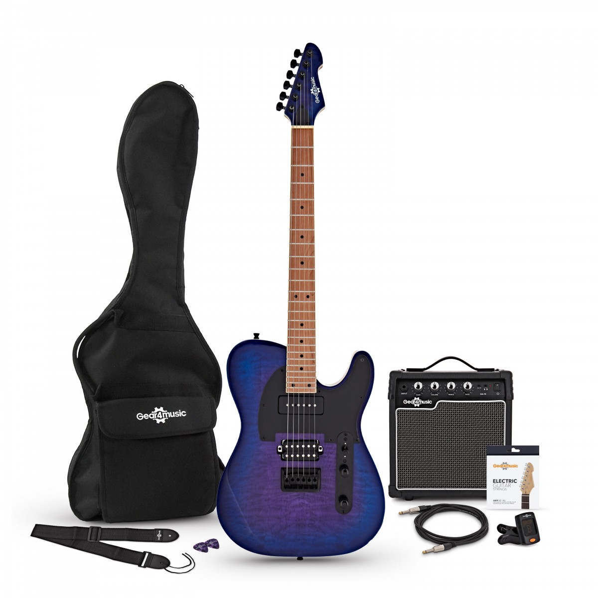 Knoxville Select Modern Electric Guitar + Amp Pack Space Burst