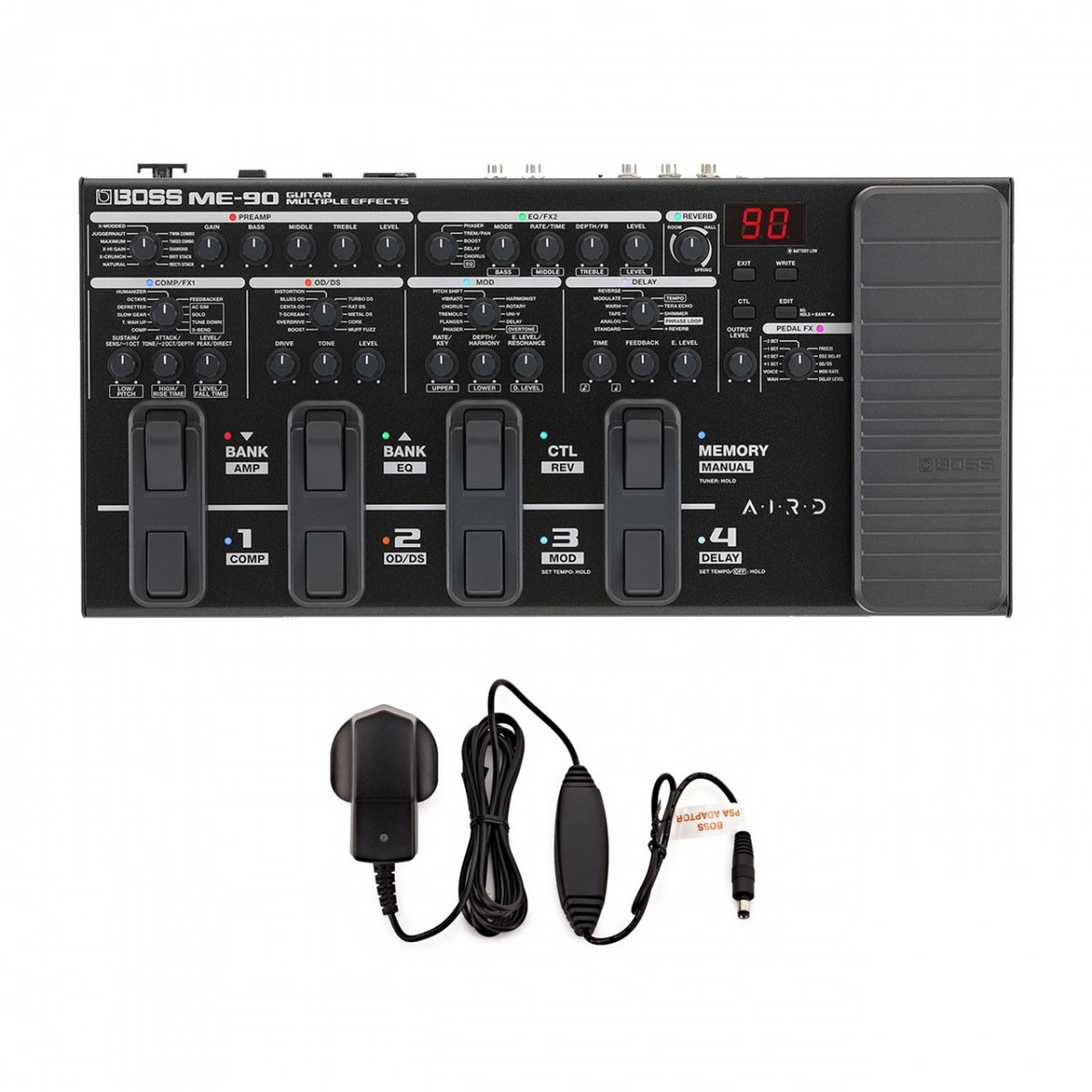 Boss ME-90 Guitar Multi Effects Unit with Power Supply