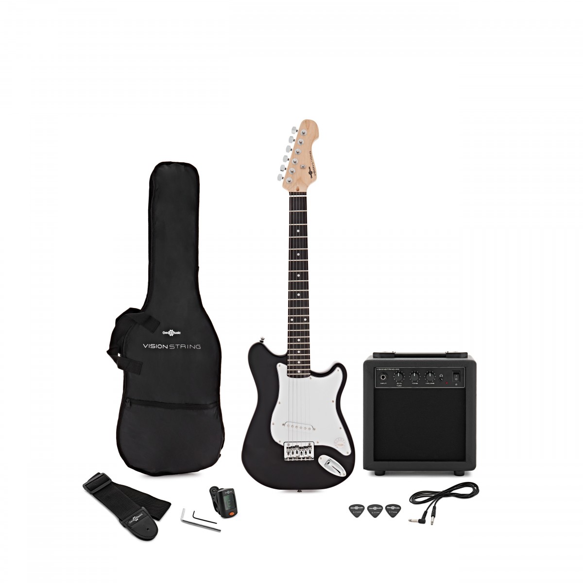 VISIONSTRING 3/4 Electric Guitar Pack Black - Nearly New