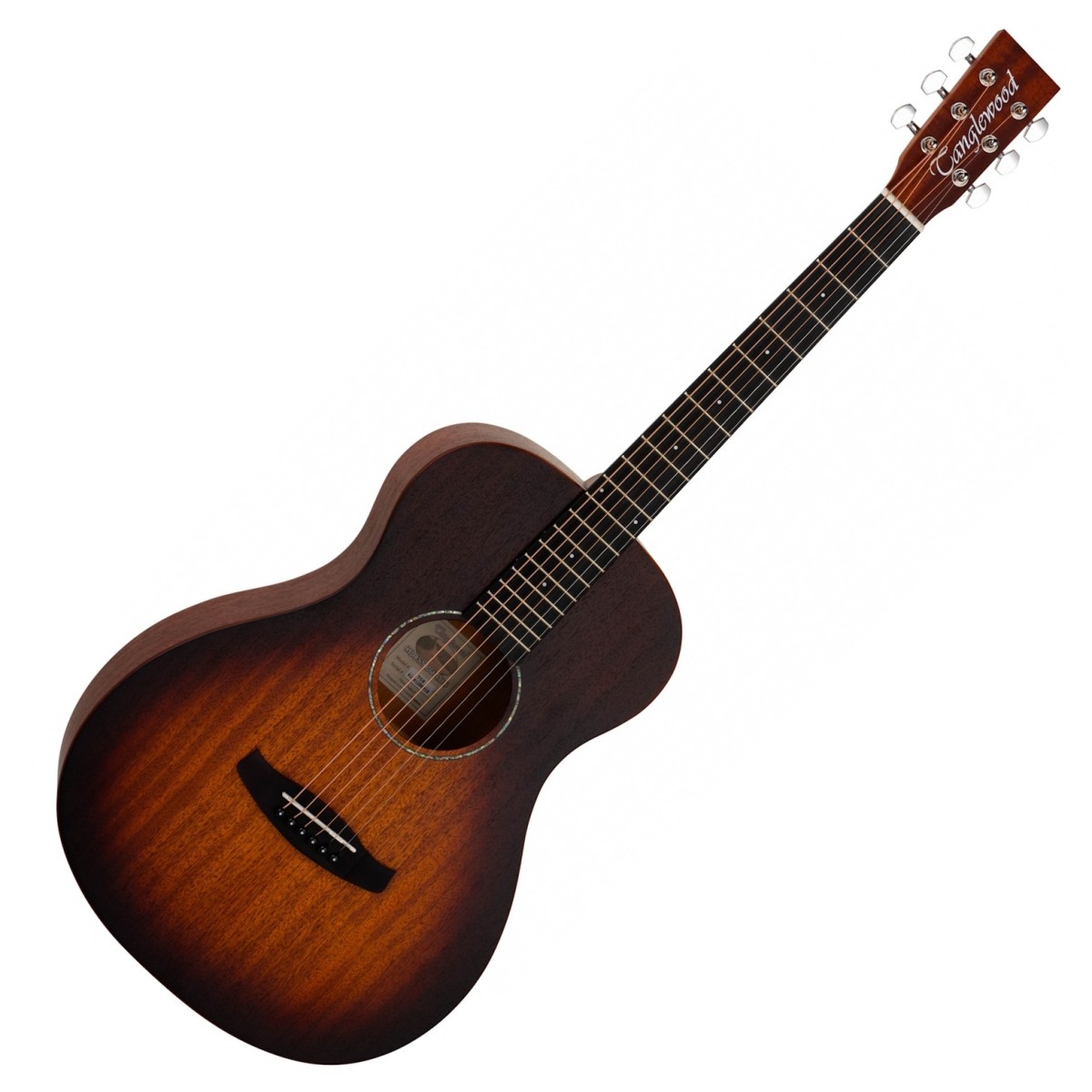 Tanglewood TC8 Parlor Acoustic Whisky Burst