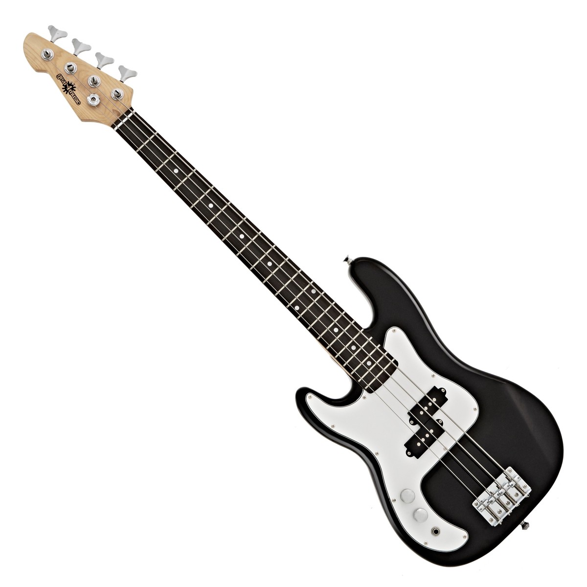3/4 LA Left Handed Bass Guitar Black