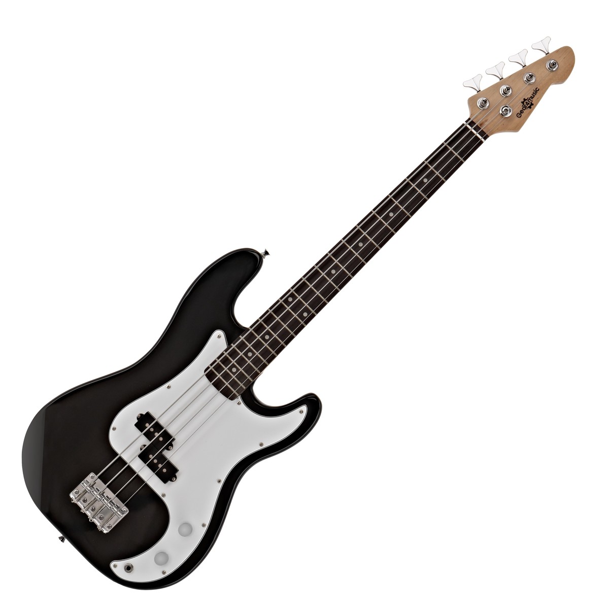 LA Short Scale Bass Guitar Black