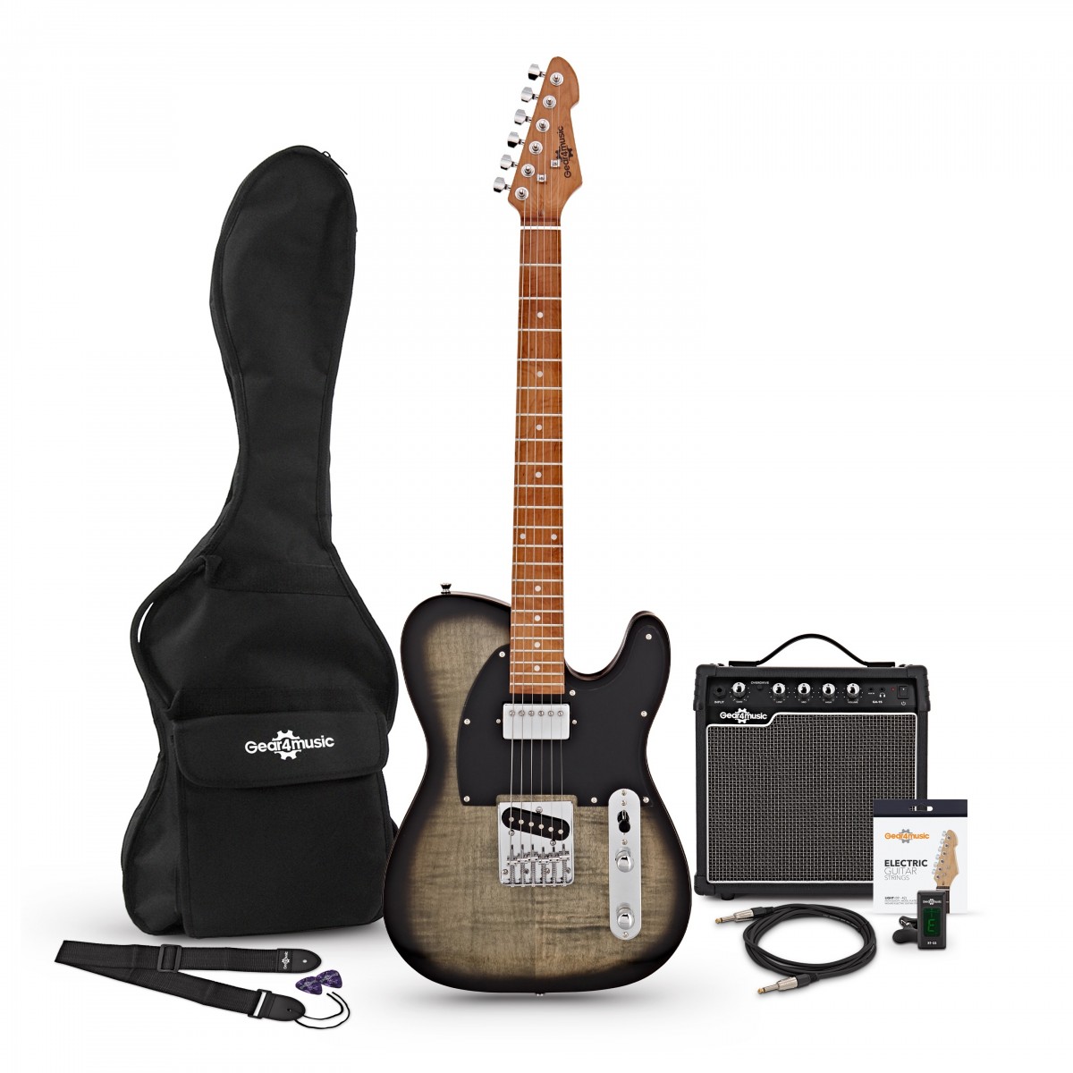Knoxville Select Electric Guitar HS + Amp Pack Trans Black