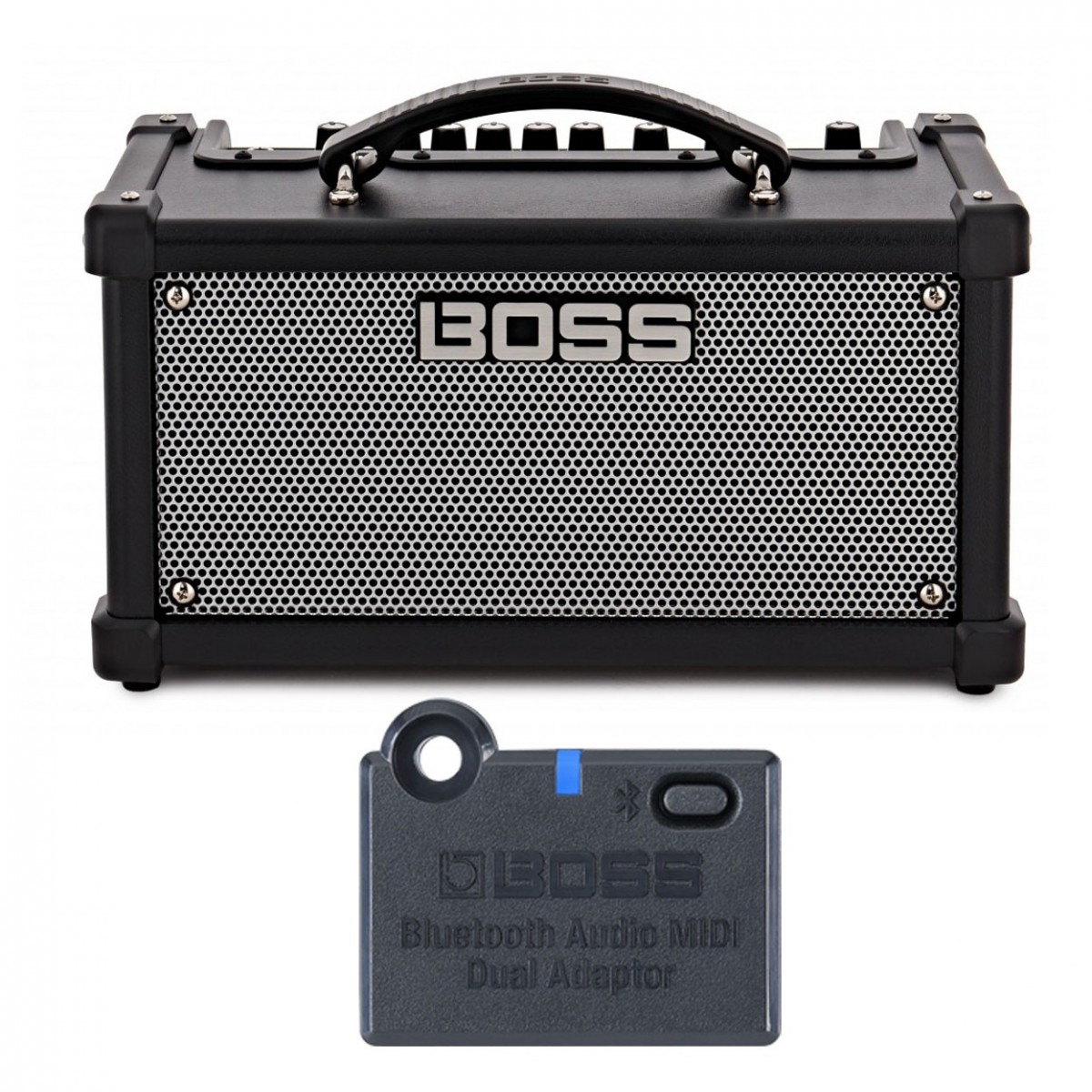Boss Dual Cube LX Guitar Amplifier with Bluetooth Adaptor