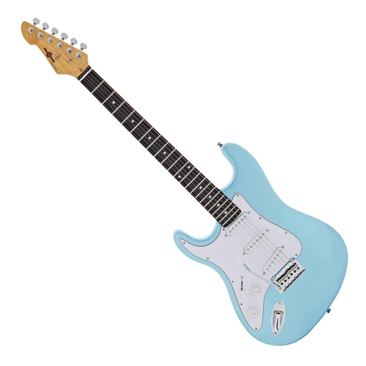 LA Select Left Handed Electric Guitar Blue Metallic