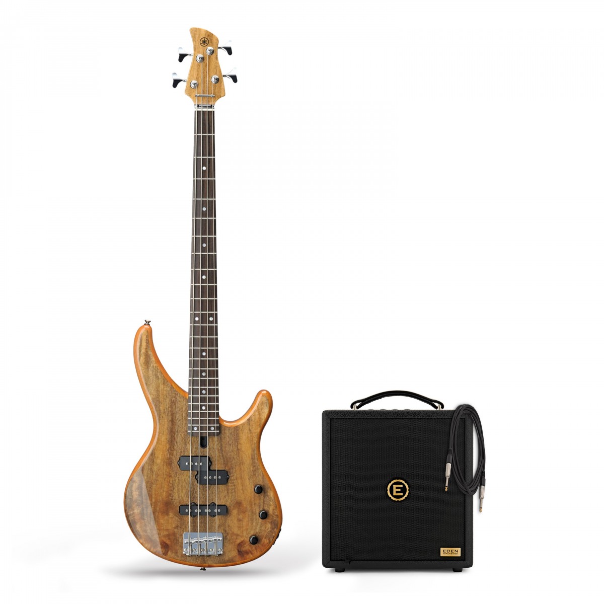 Yamaha TRBX174EW Mango Wood Bass Natural Eden Orbiter 8 Combo Amp
