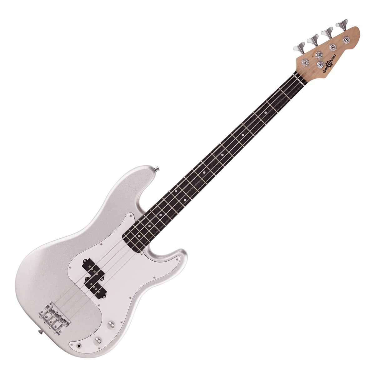 LA Bass Guitar Silver Flake
