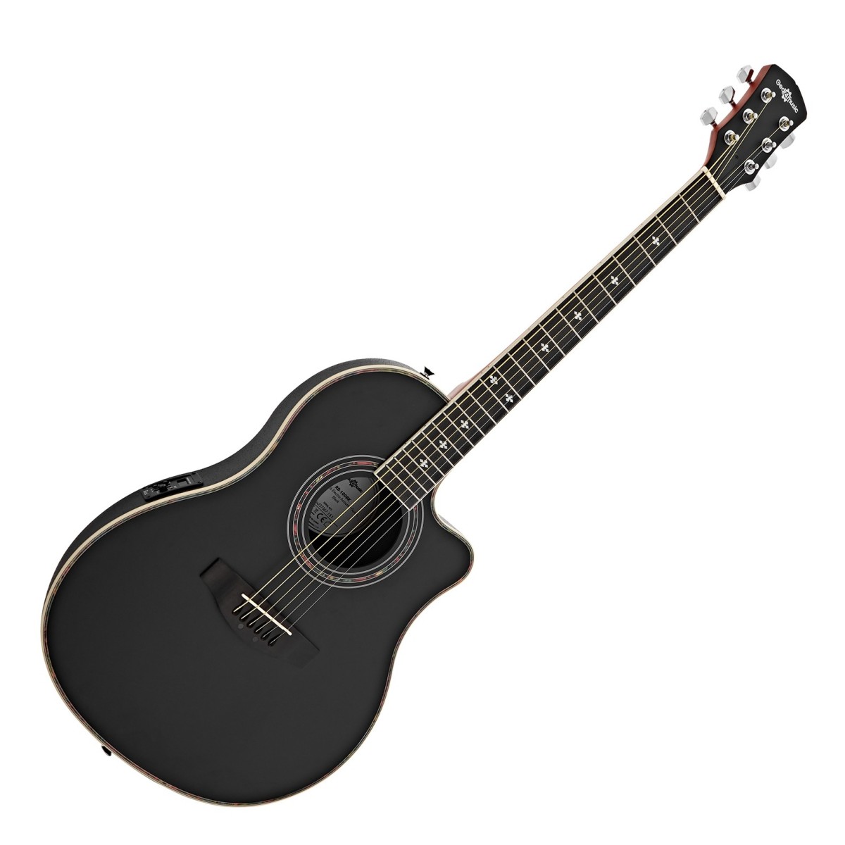 Roundback Electro Acoustic Guitar Black